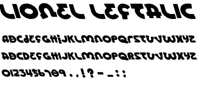 Lionel Leftalic font
